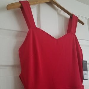 Free Press Red Midi Dress